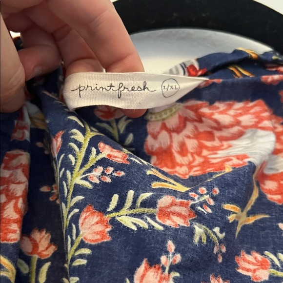 Printfresh Blue Floral Robe - Picture 2 of 4